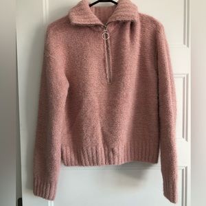 Soft sherpa half zip up